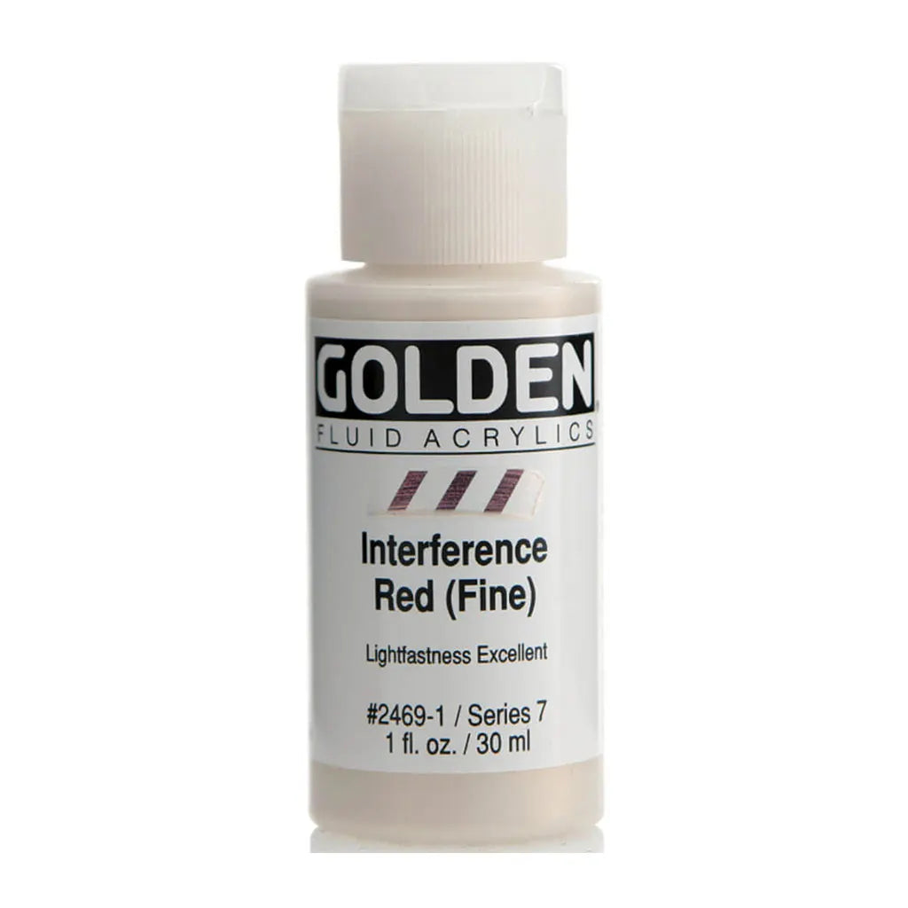 Golden Fluid Acrylic 1oz Interference Red (Fine) S7