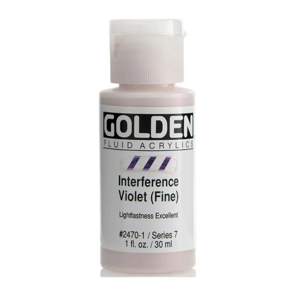 Golden Fluid Acrylic 1oz Interference Violet (Fine) S7