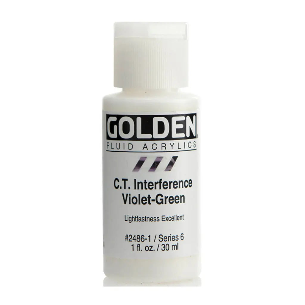 Golden Fluid Acrylic 1oz C.T. Interference Violet Green S6