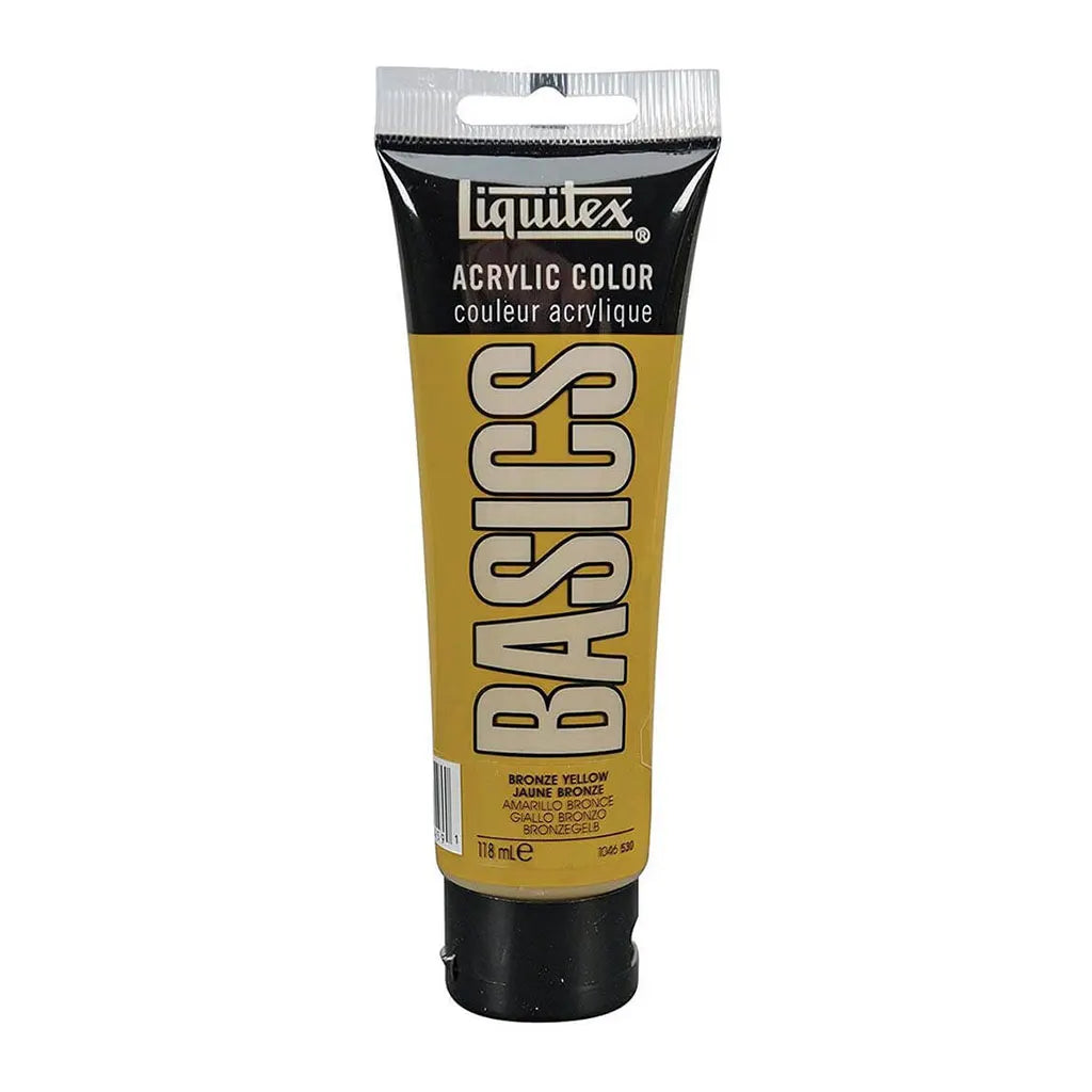 Liquitex Basics Acrylic Color 118ml (4oz) Bronze Yellow S1