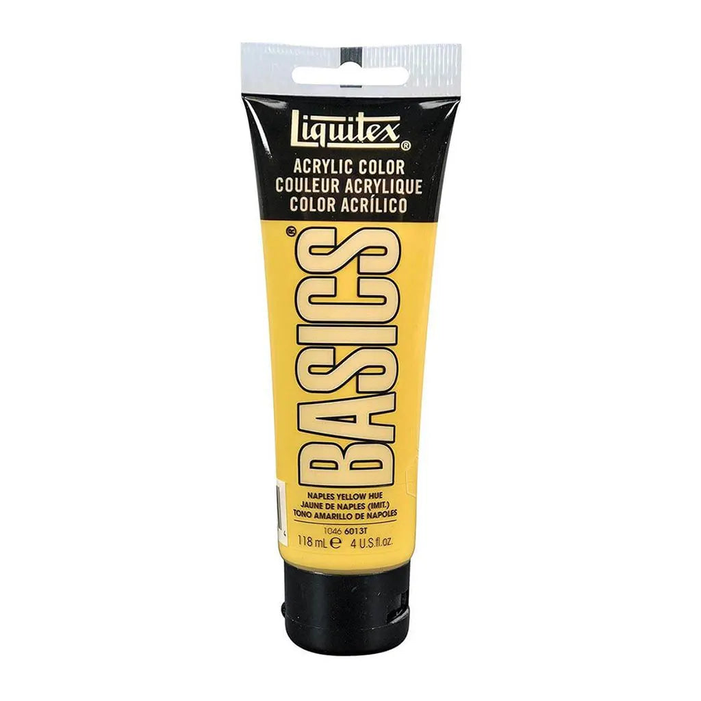Liquitex Basics Acrylic Color 118ml (4oz) Naples Yellow Hue S1