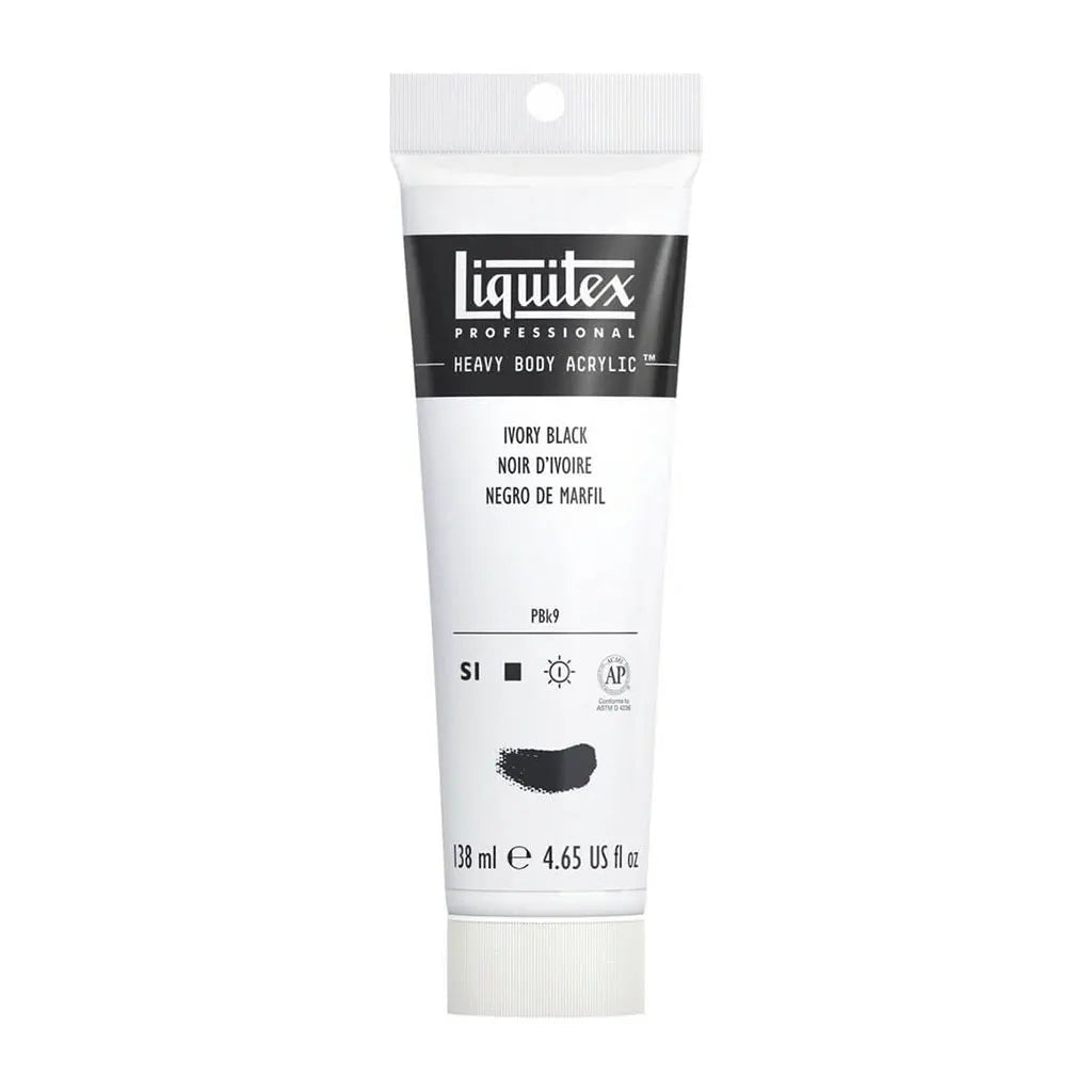 Liquitex Professional Heavy Body Acrylic 138ml (4.65oz) Ivory Black S1