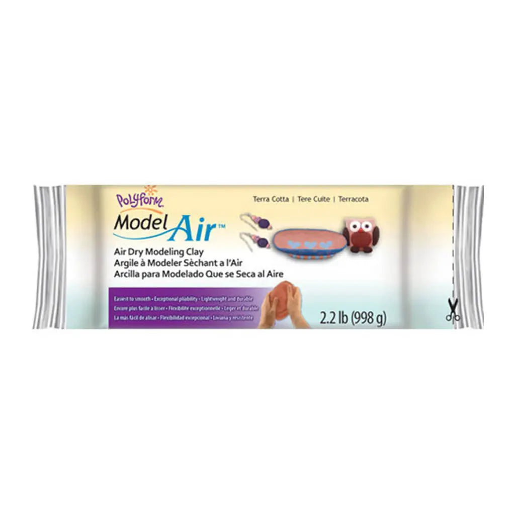 Air Dry Modeling Clay Terra Cotta, 2.2lb