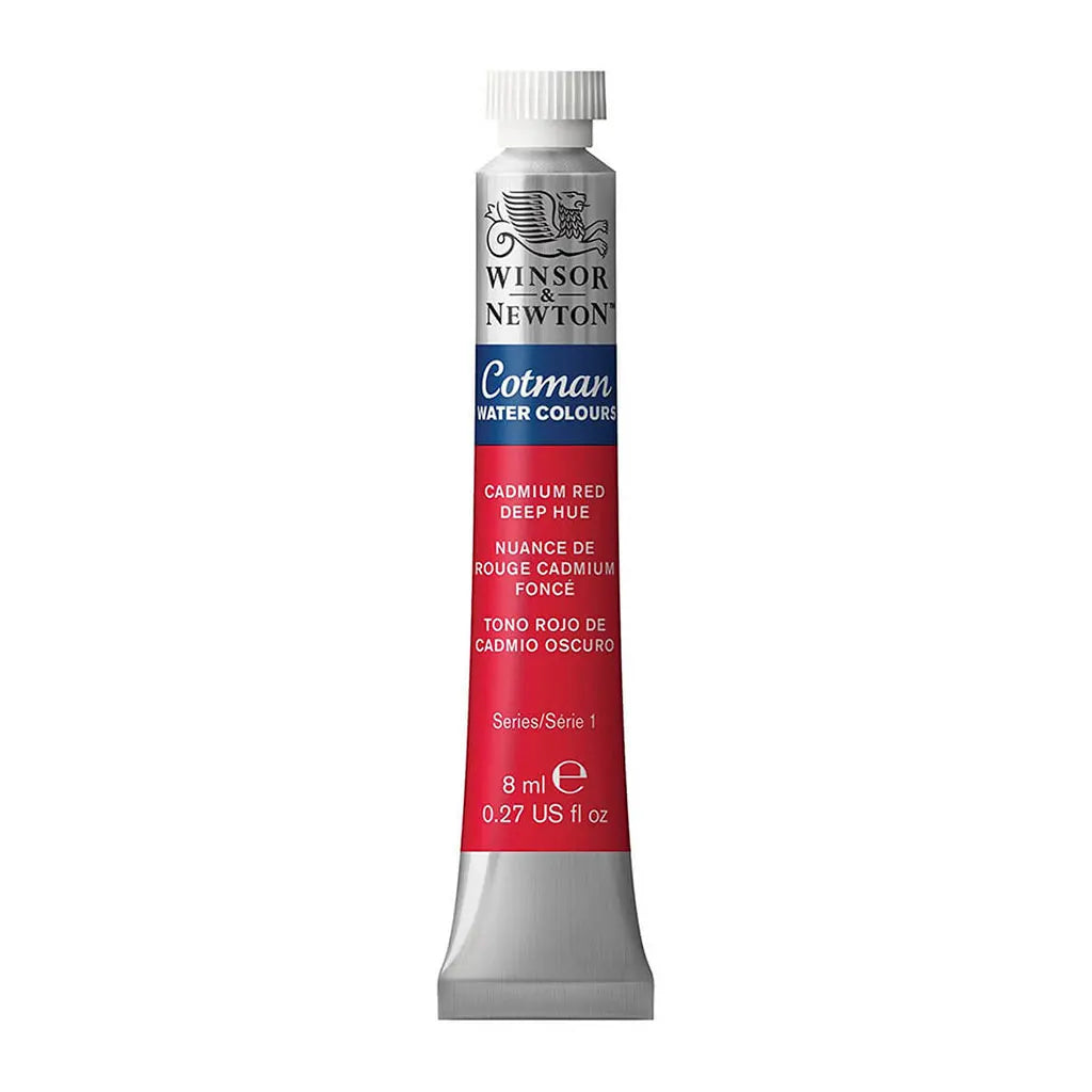 Winsor & Newton Cotman Watercolour 8ml Cadmium Red Deep Hue S1