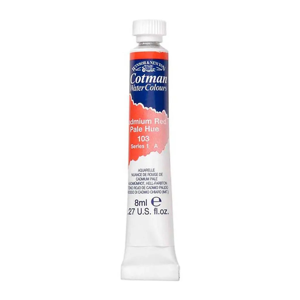 Winsor & Newton Cotman Watercolour 8ml Cadmium Red Pale Hue S1