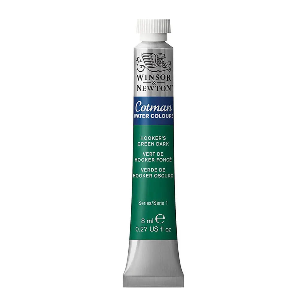 Winsor & Newton Cotman Watercolour 8ml Hookers Green Dark S1