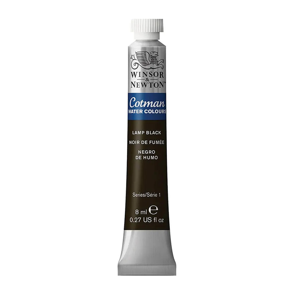 Winsor & Newton Cotman Watercolour 8ml Lamp Black S1