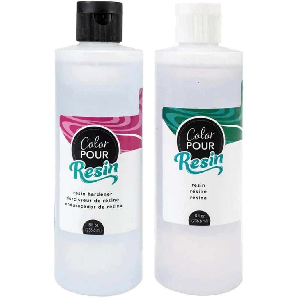 Color Pour Resin &amp; Hardener 2/Pkg-8oz