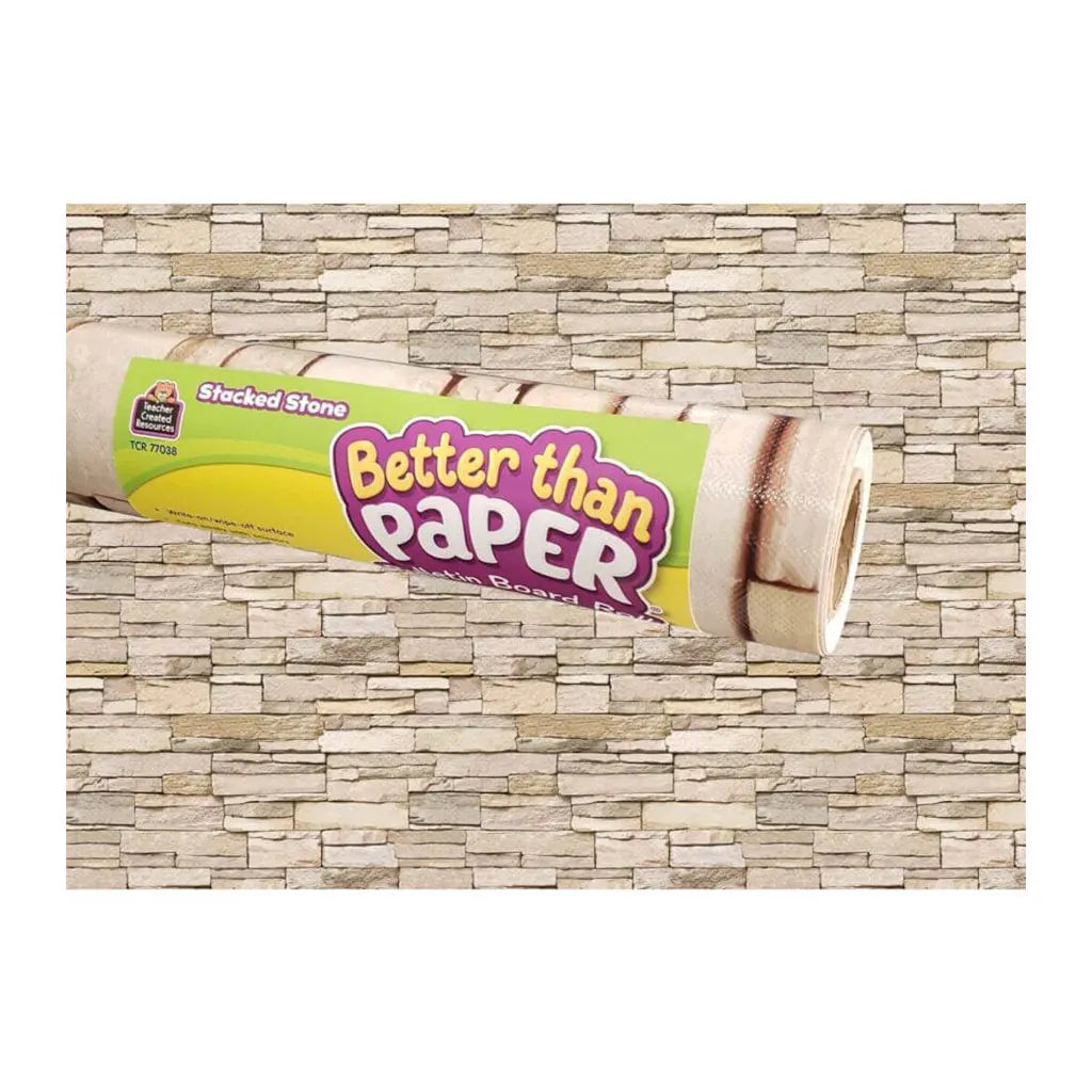 Better Than Paper Bulletin Board Roll 4ft x 12ft Stacked Stone