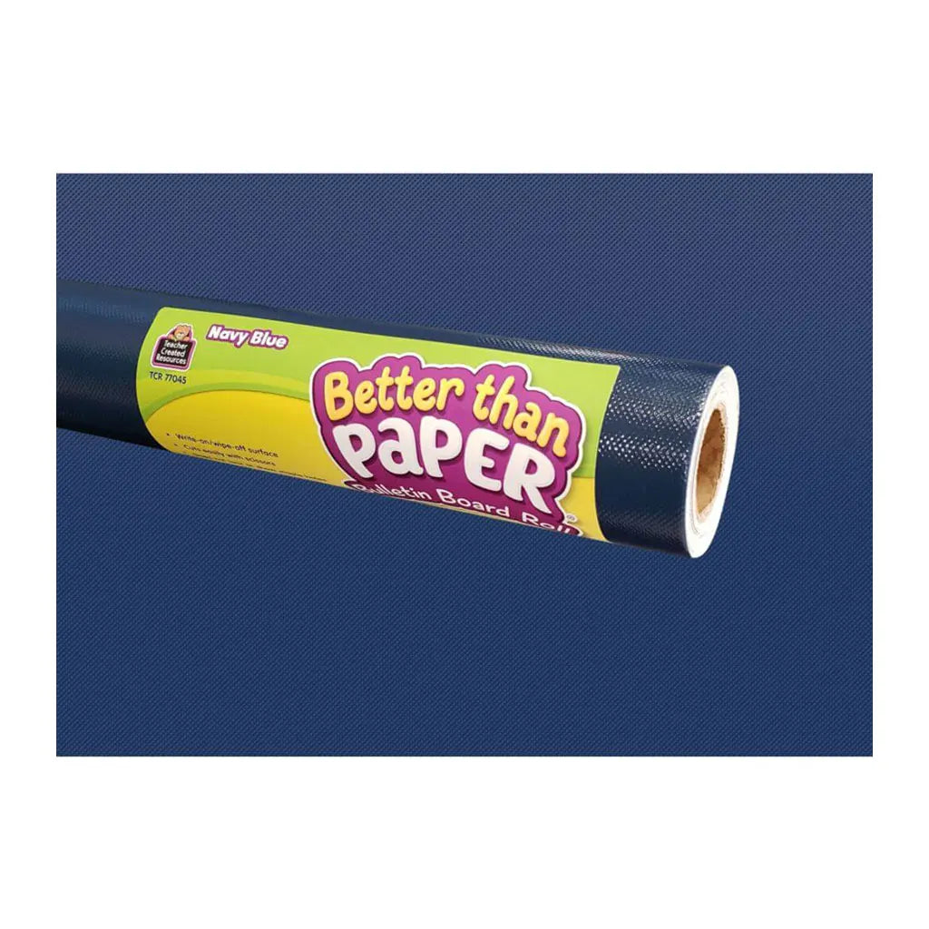 Better Than Paper Bulletin Board Roll 4ft x 12ft Navy Blue