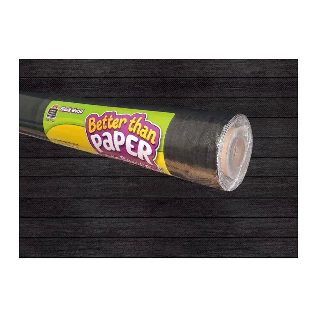 Better Than Paper Bulletin Board Roll 4ft x 12ft Black Wood