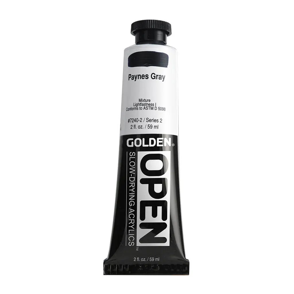 Golden OPEN Slow-Drying Acrylic Paint 2oz Payne's Gray S2