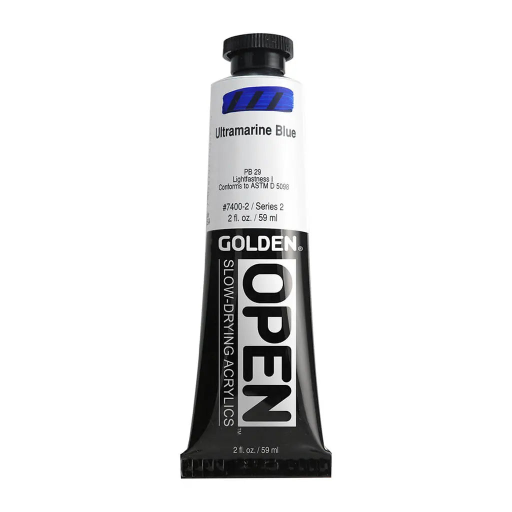 Golden OPEN Slow-Drying Acrylic Paint 2oz Ultramarine Blue S2