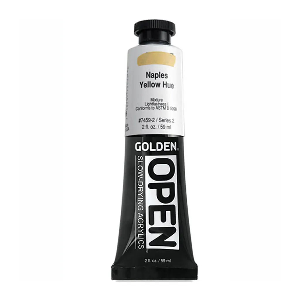 Golden OPEN Slow-Drying Acrylic Paint 2oz Naples Yellow Hue S2
