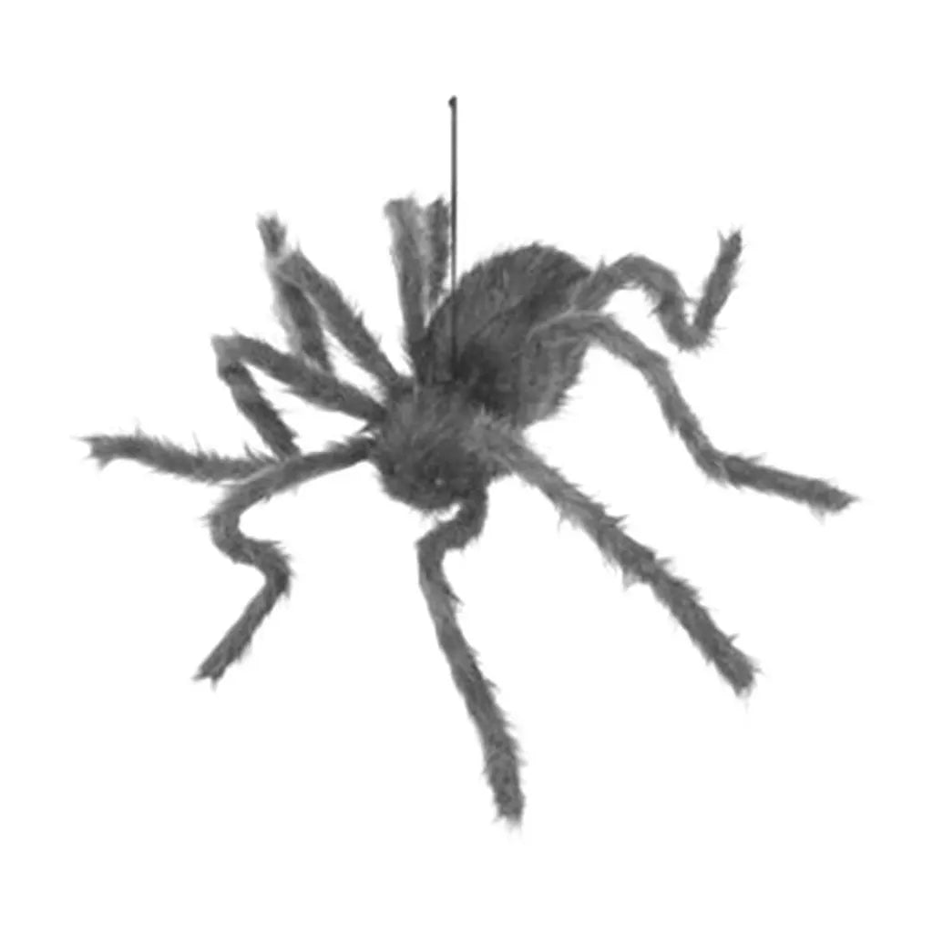 Hairy Posable Spider 30in, Gray