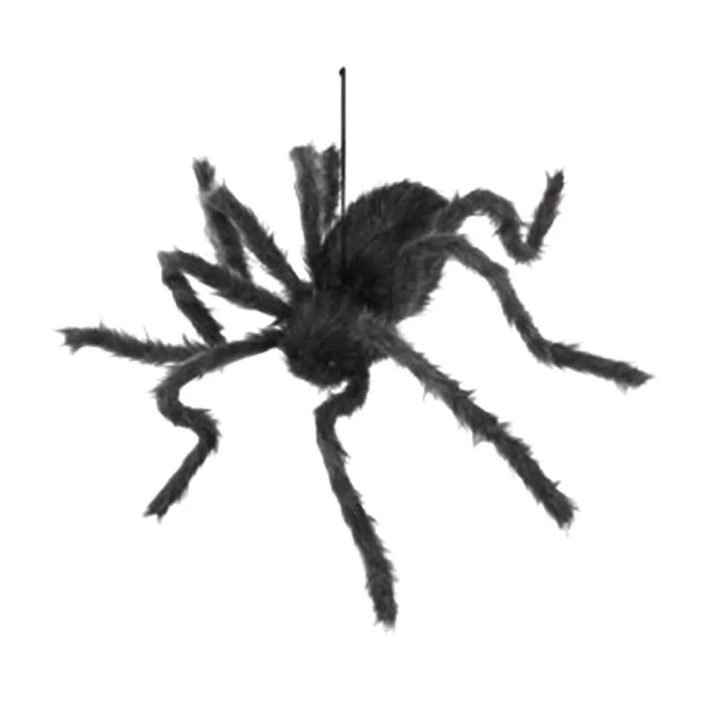 Hairy Posable Spider 30in, Black