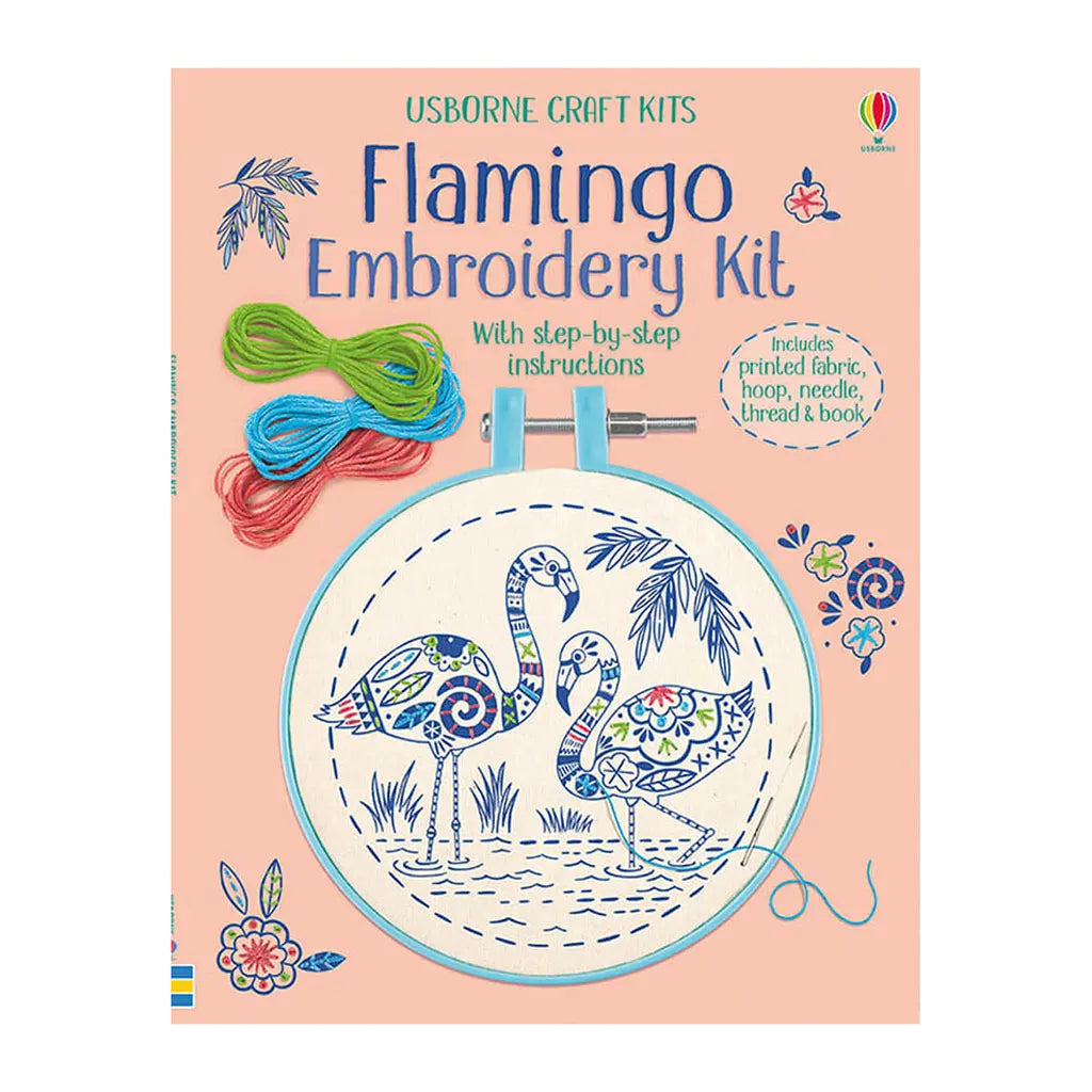 Embroidery Kit: Flamingo