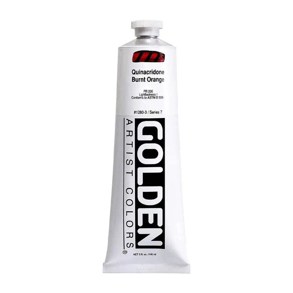 Golden Heavy Body Acrylic 5oz Quinacridone Burnt Orange S7