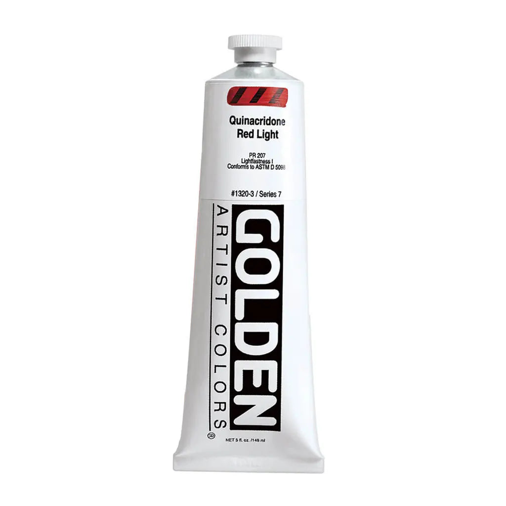 Golden Heavy Body Acrylic 5oz Quinacridone Red Light S6