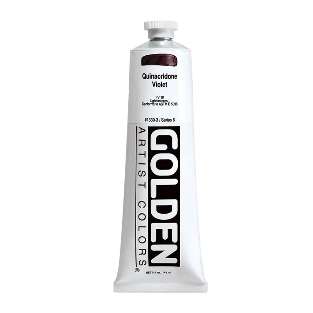 Golden Heavy Body Acrylic 5oz Quinacridone Violet S6