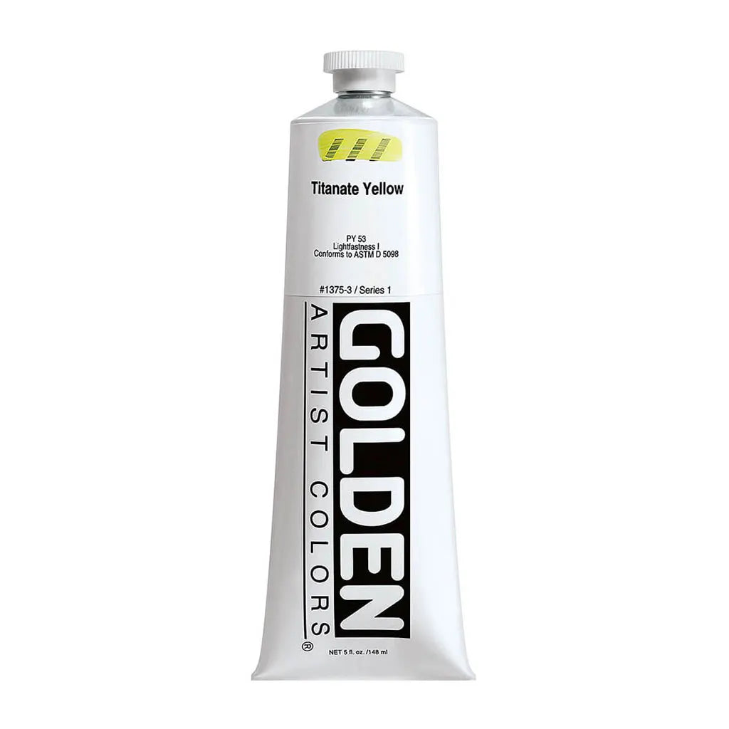 Golden Heavy Body Acrylic 5oz Titanate Yellow S1