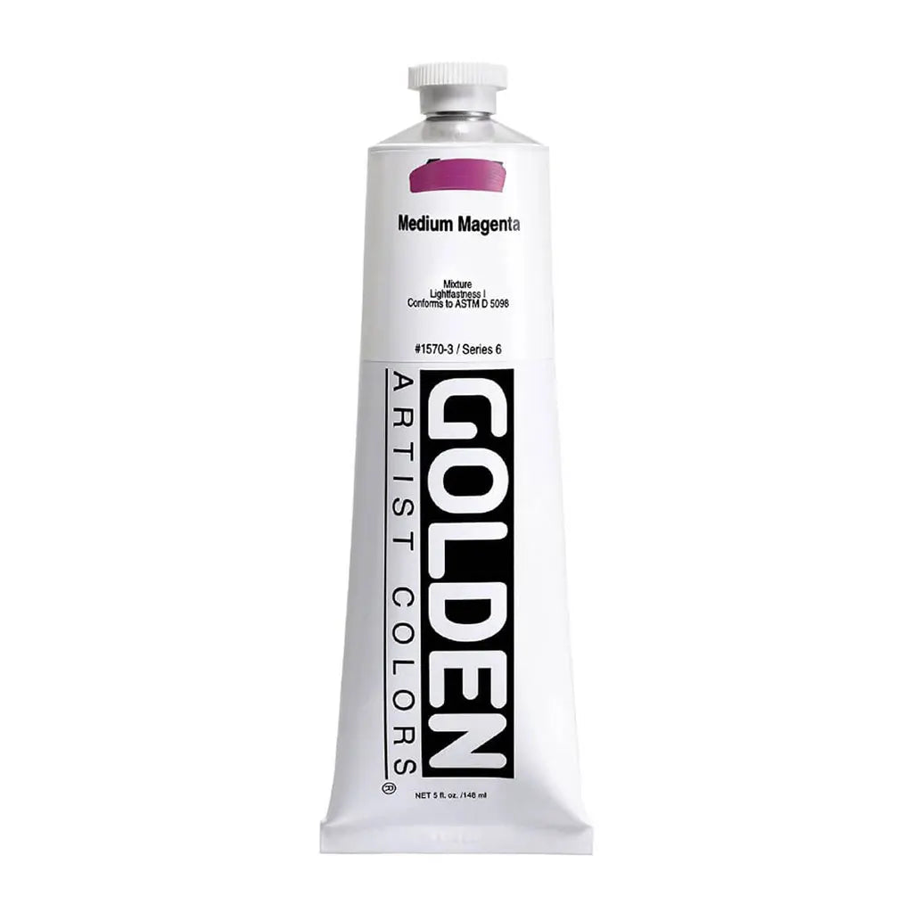 Golden Heavy Body Acrylic 5oz Medium Magenta S6