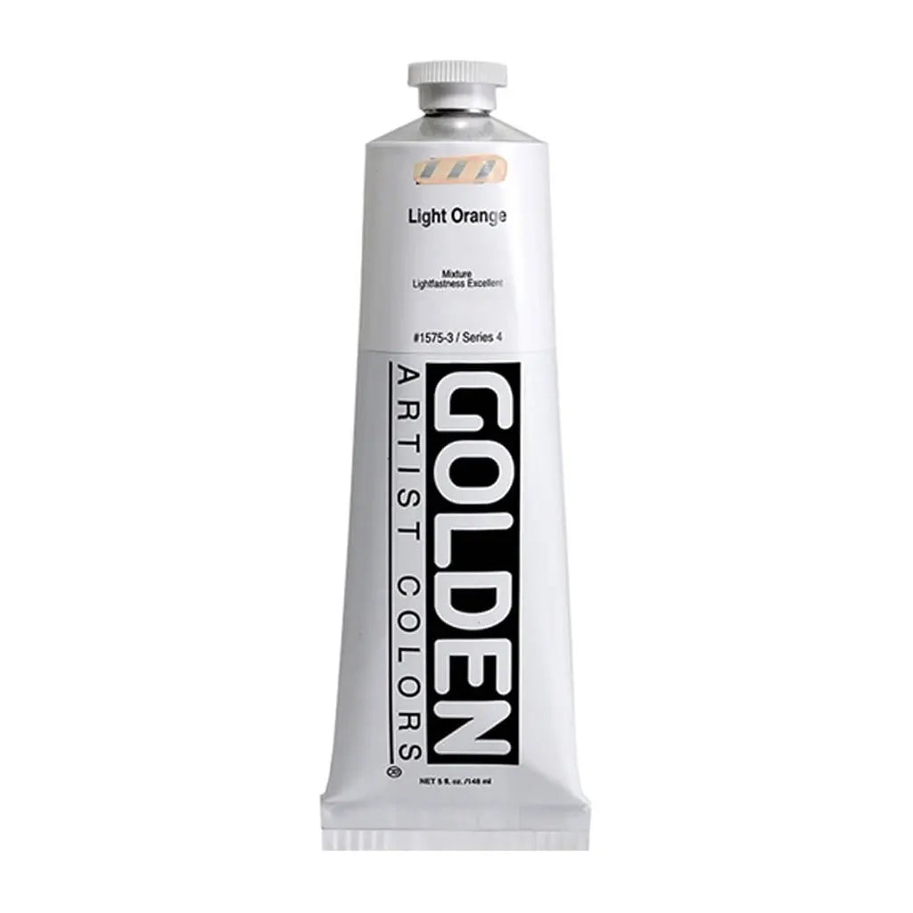 Golden Heavy Body Acrylic 5oz Light Orange S4