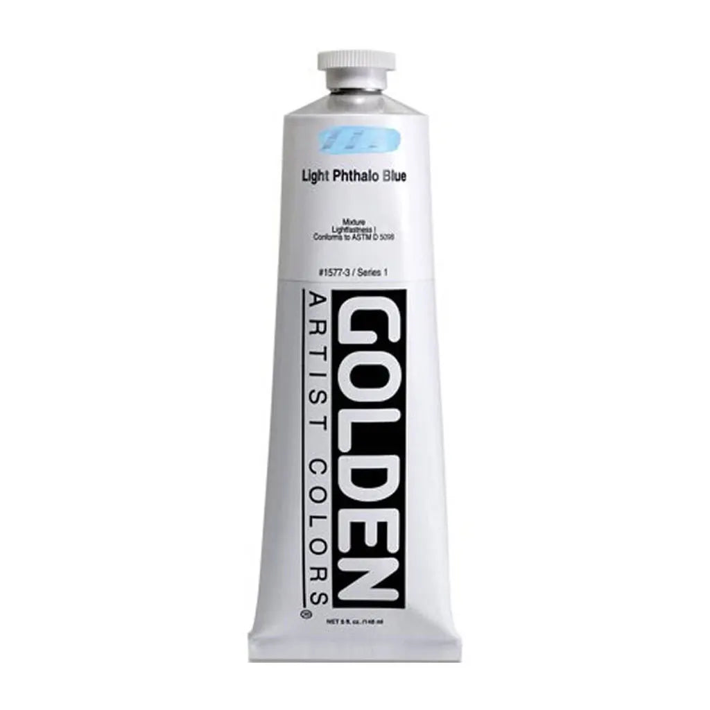 Golden Heavy Body Acrylic 5oz Light Phthalo Blue S1