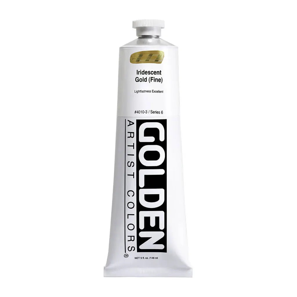 Golden Heavy Body Acrylic 5oz Iridescent Gold (Fine) S6