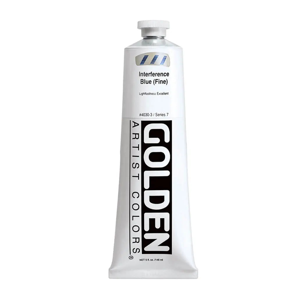 Golden Heavy Body Acrylic 5oz Interference Blue (Fine) S7