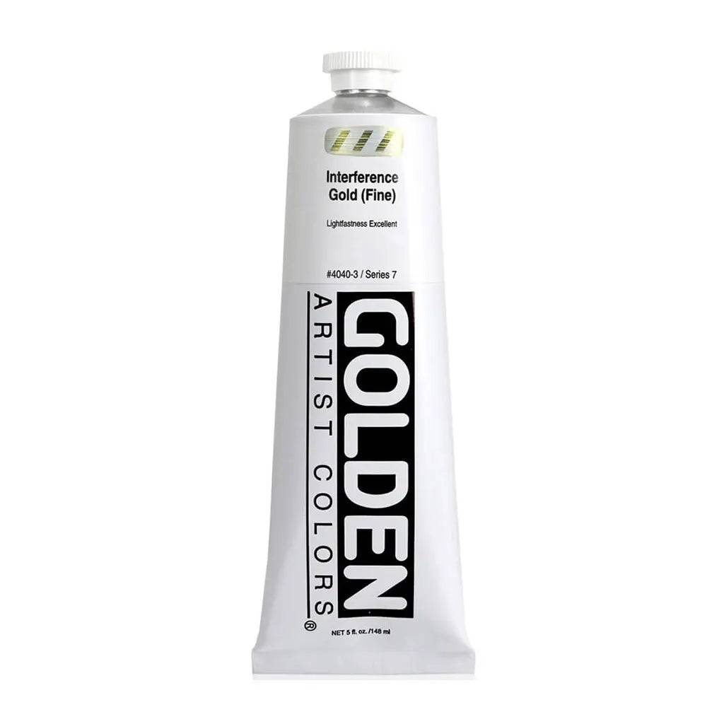 Golden Heavy Body Acrylic 5oz Interference Gold (Fine) S7