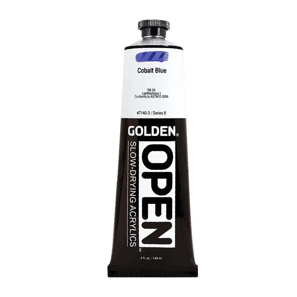Golden OPEN Slow-Drying Acrylic Paint 5oz Cobalt Blue S8