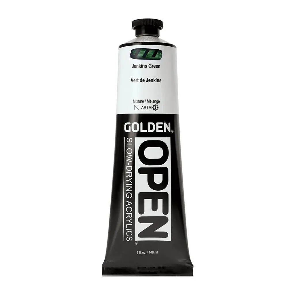 Golden OPEN Slow-Drying Acrylic Paint 5oz Jenkins Green S7