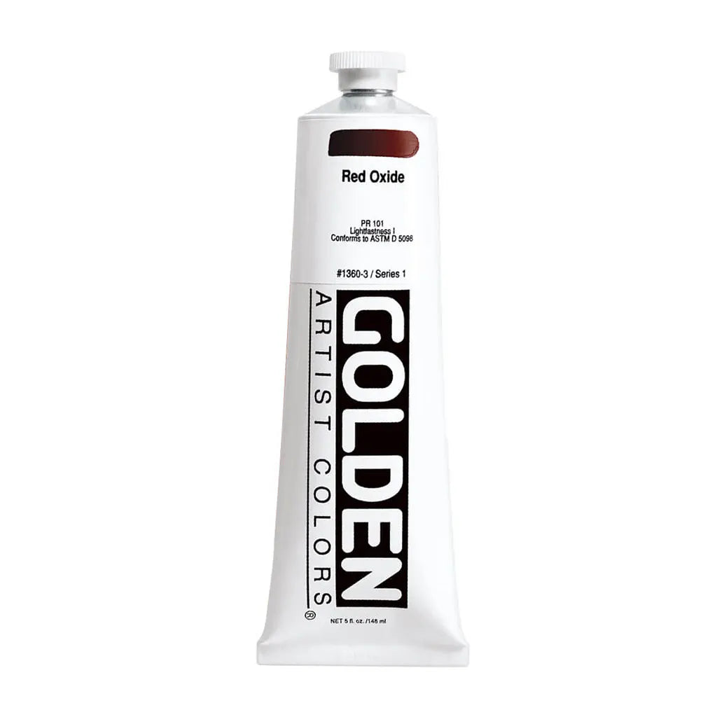 Golden OPEN Slow-Drying Acrylic Paint 5oz Red Oxide S1
