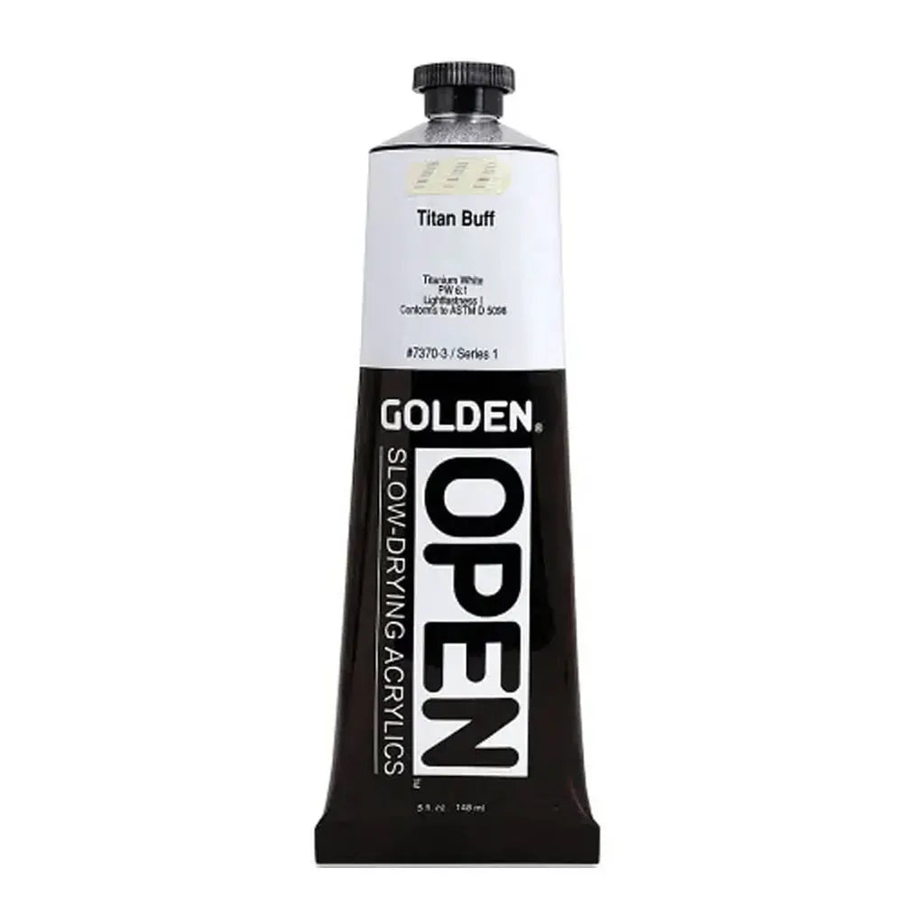 Golden OPEN Slow-Drying Acrylic Paint 5oz Titan Buff S1