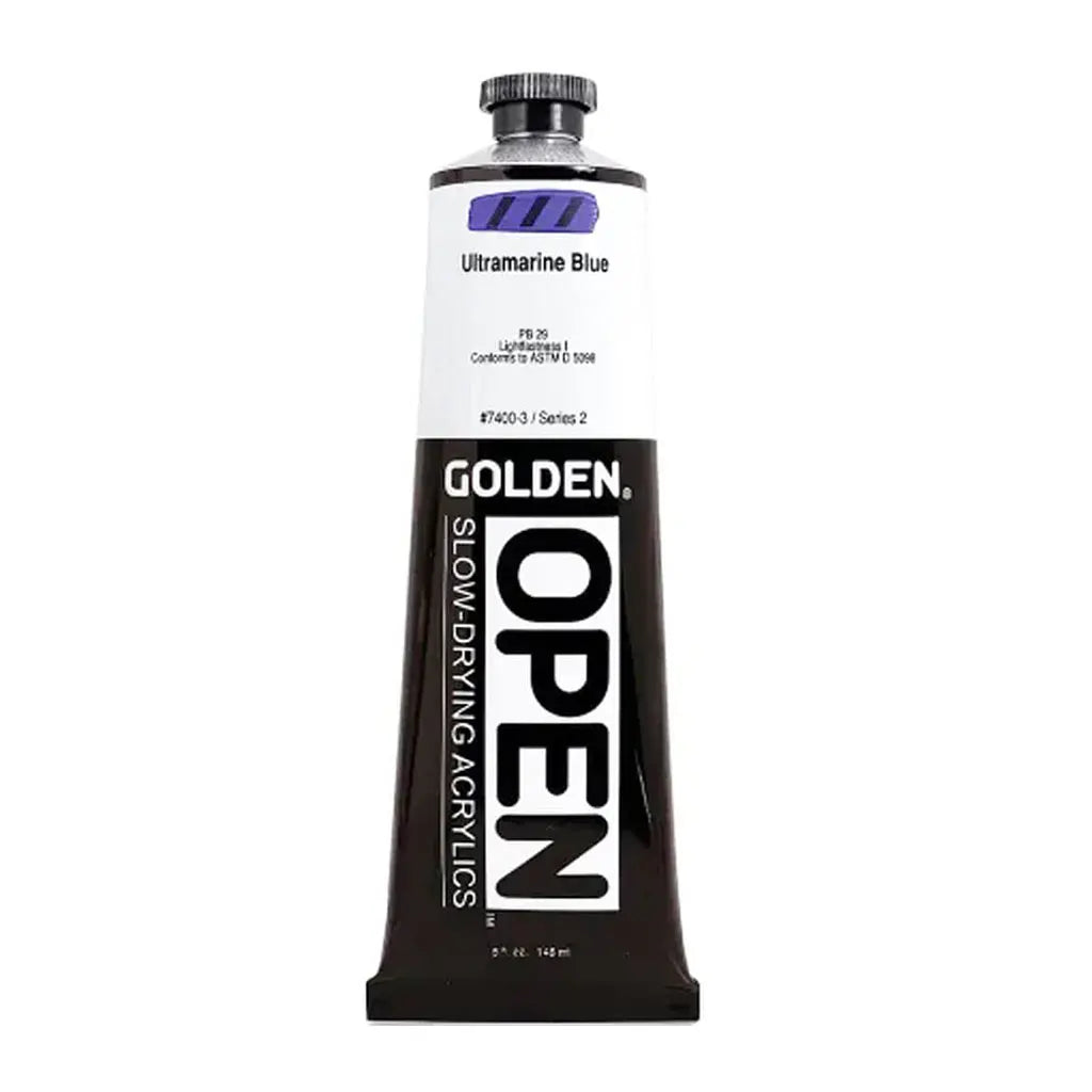 Golden OPEN Slow-Drying Acrylic Paint 5oz Ultramarine Blue S2