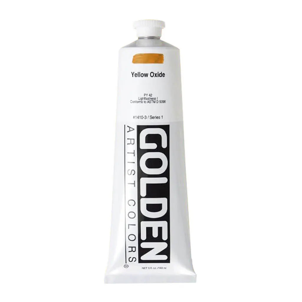 Golden OPEN Slow-Drying Acrylic Paint 5oz Yellow Oxide S1