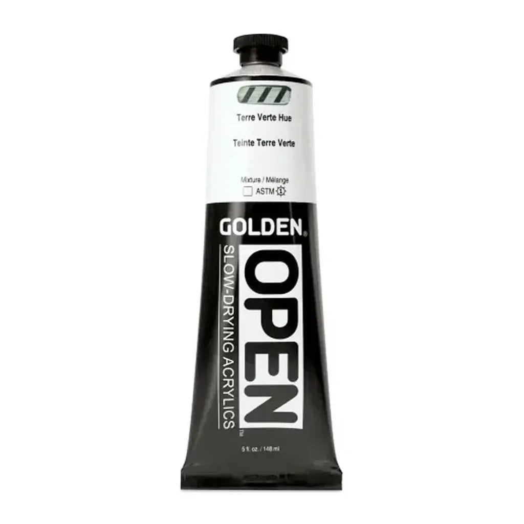 Golden OPEN Slow-Drying Acrylic Paint 5oz Terre Verte Hue S1