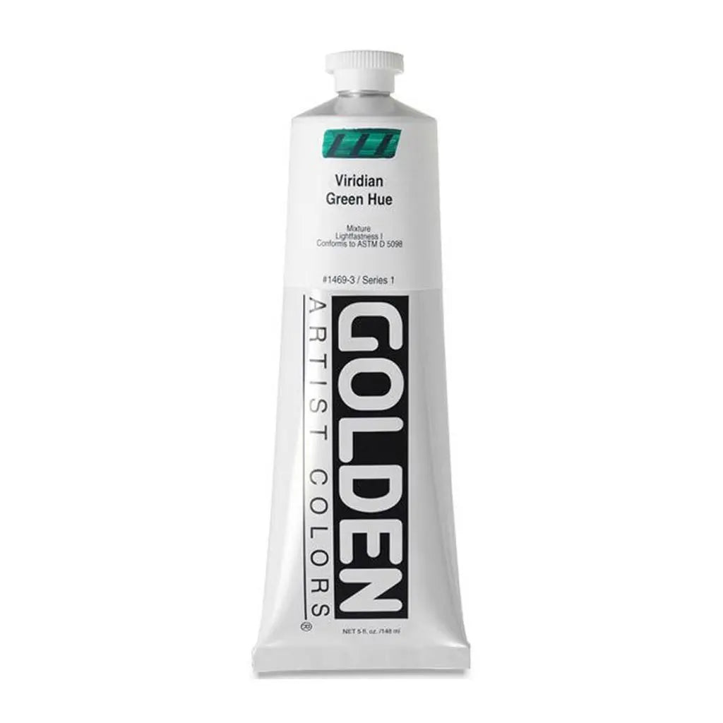 Golden OPEN Slow-Drying Acrylic Paint 5oz Viridian Green Hue S1