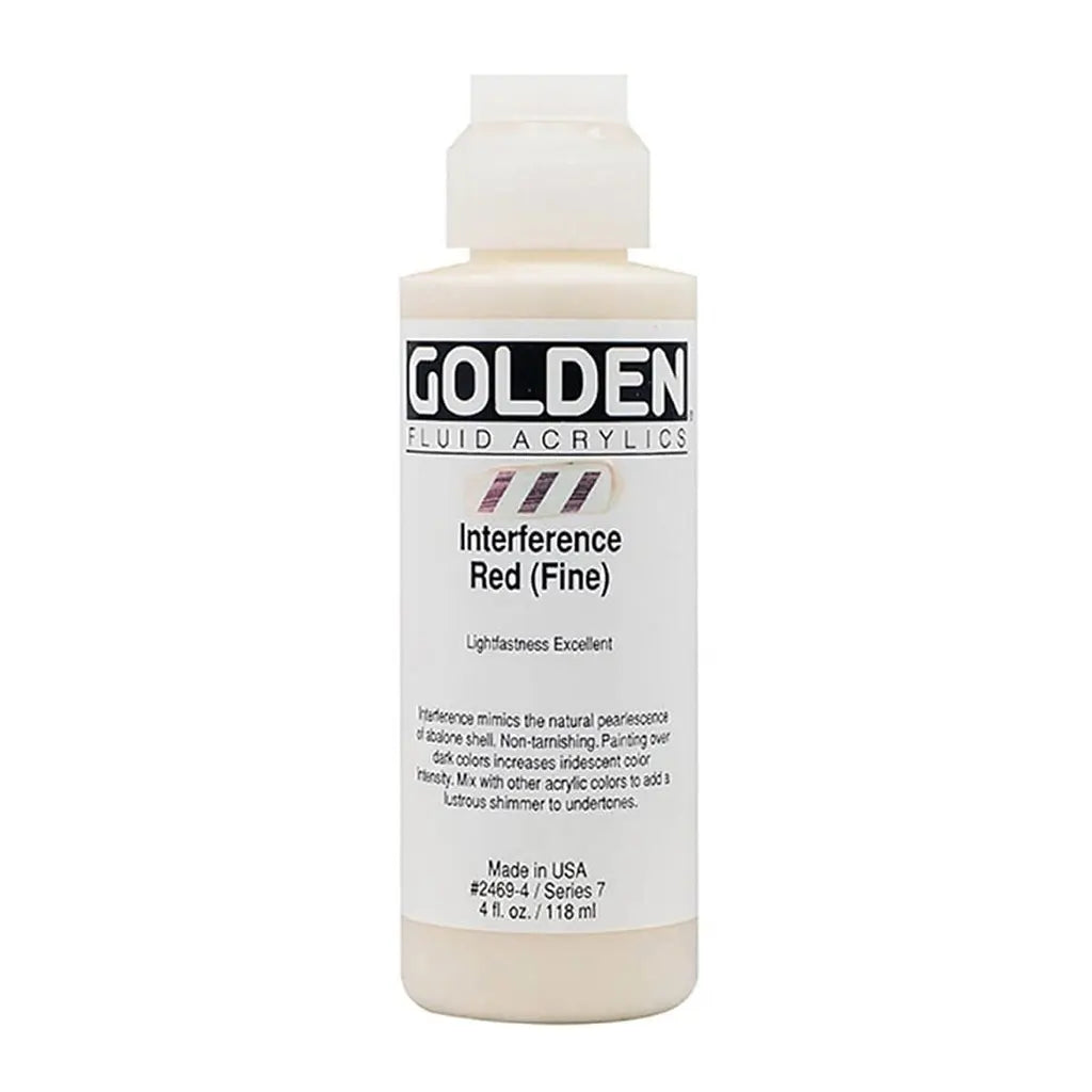 Golden Fluid Acrylic 4oz Interference Red (Fine) S7