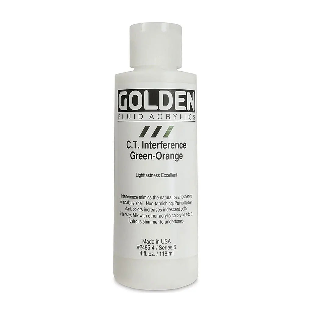 Golden Fluid Acrylic 4oz C.T. Interference Green-Orange S6