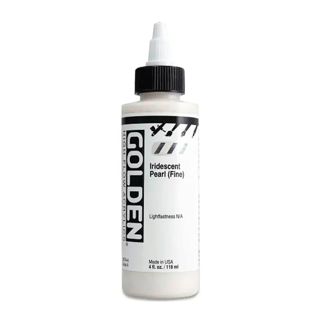 Golden High Flow Acrylic Paint 4oz Iridescent Pearl (Fine) S4