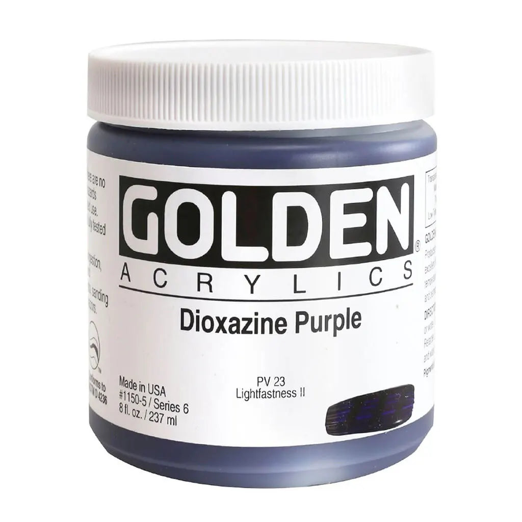 Golden Heavy Body Acrylic 8oz Dioxazine Purple S6