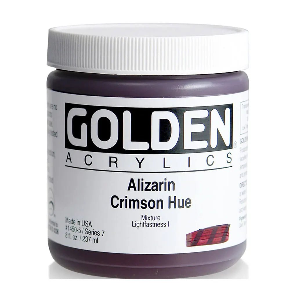 Golden Heavy Body Acrylic 8oz Alizarin Crimson Hue S7