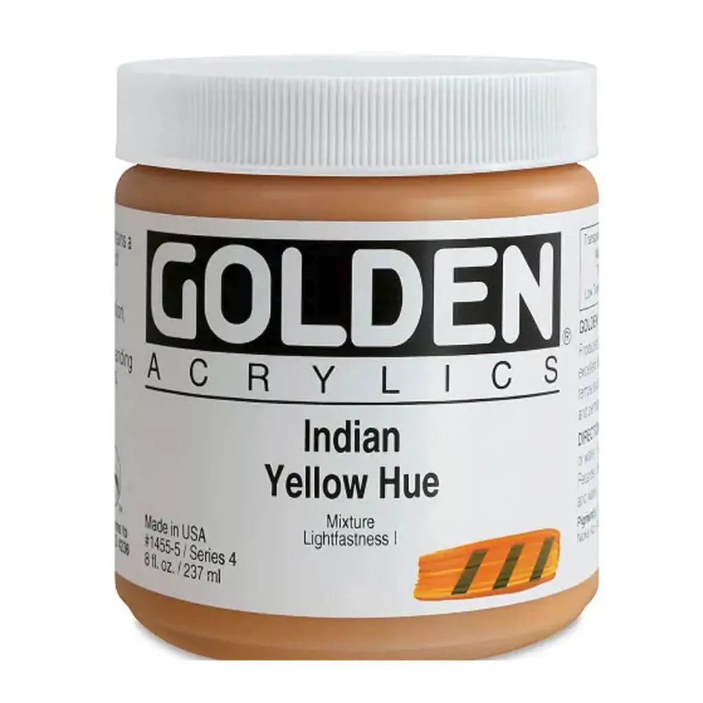 Golden Heavy Body Acrylic 8oz India Yellow Hue S4