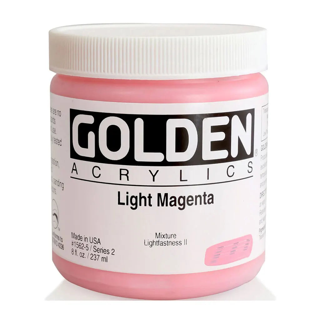Golden Heavy Body Acrylic 8oz Light Magenta S2