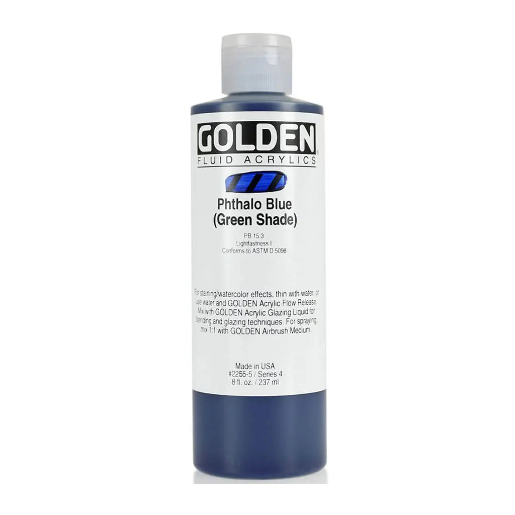 Golden Fluid Acrylic 8oz Phthalo Blue /G.S. S4