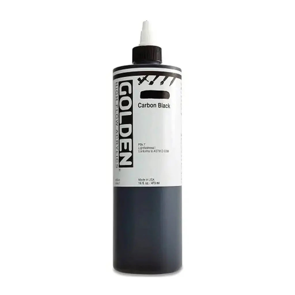 Golden High Flow Acrylic Paint 16oz Benzimidazolone Yellow Med S3