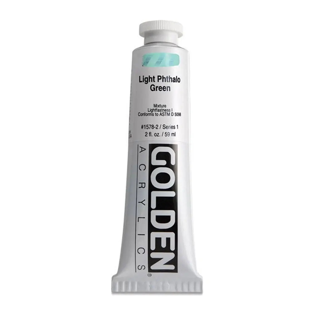 Golden Heavy Body Acrylic 2oz Light Phthalo Green S1