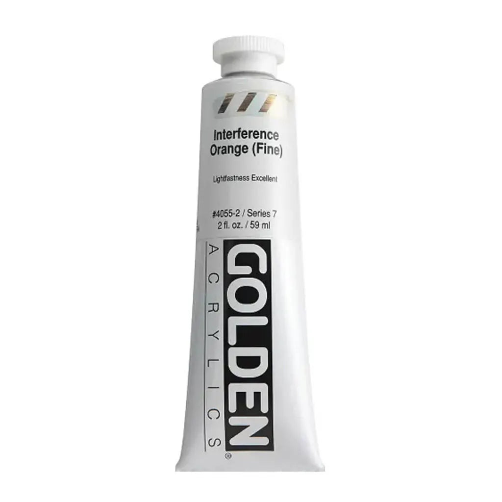 Golden Heavy Body Acrylic 2oz Interference Orange (Fine) S7
